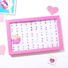 Кольцо детское «Выбражулька» стразинки, цвет МИКС, безразмерное (комплект 50 шт) - фото 21041015