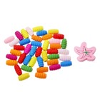 Шнуровка длинные бусинки в пластиковой коробочке, МИКС, 43 шт.:1 × 0,5 см - Фото 4