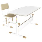 Комплект растущая парта-трансформер Polini kids City D2 с боковой приставкой, 140 × 55 см, белый - Фото 4