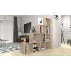 Стеллаж каскадный Polini Home Smart, 10 секций, цвет дуб - Фото 3