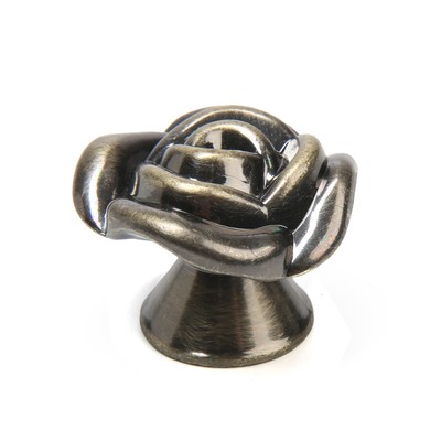 Ручка-кнопка CAPPIO Rose 01, цвет бронза