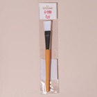 Кисть для масок, 17 (+/- 1) см, цвет коричневый/белый - Фото 4