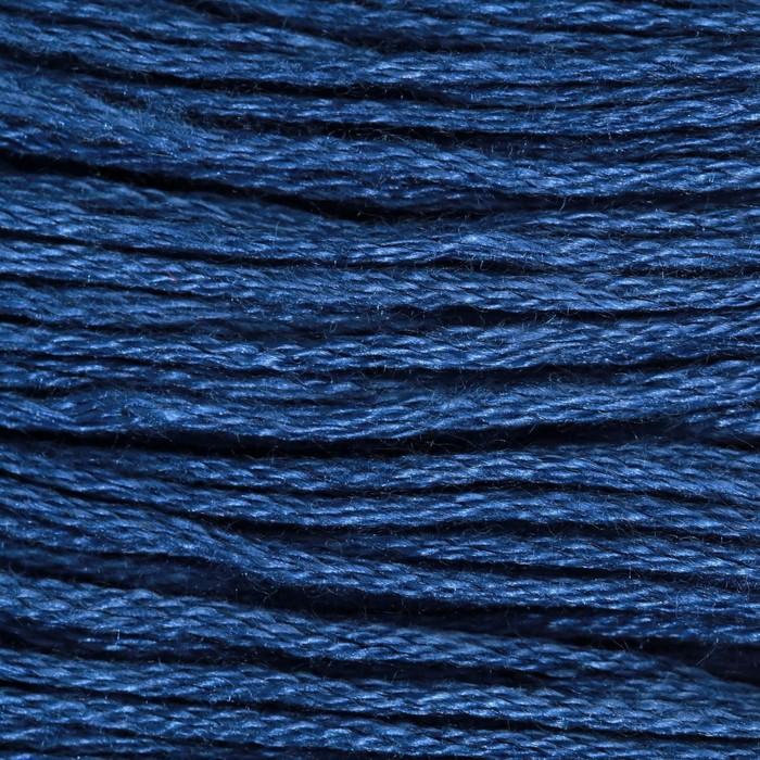 Нитки мулине, 8 ± 1 м, цвет тёмно-синий №336 - Фото 1