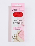 Нитки мулине №606, 8 ± 1 м, цвет красно-оранжевый, цена за 1 штуку - Фото 5