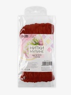 Нитки мулине №3777, 8±1 м, красные - Фото 5