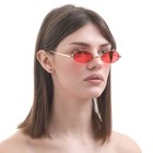 Очки солнцезащитные OneSun, uv 400, дужка 15.5 см, ширина 14 см, 3×5.5 см, красные - Фото 4