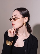 Очки солнцезащитные OneSun, uv 400, дужка 15.5 см, ширина 14.5 см, 3×5.5 см, коричневые - Фото 4