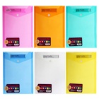 Папка-конверт на кнопке, А5, 180 мкм, вертикальная, рифлёная, с кармашком, МИКС  (артикул 4775272)  большой выбор товаров оптом и в розницу по низким ценам с доставкой