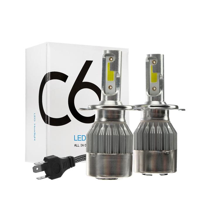 Автолампа светодиодная Н4, 36 Вт, 3800 Лм, набор 2 шт. - Фото 1