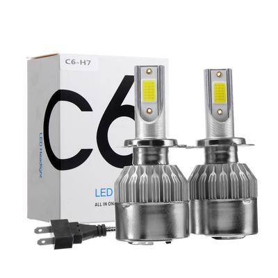 Автолампа светодиодная Н7, 36 Вт, 3800 Лм, набор 2 шт.