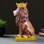 Копилка "Лев с короной" цветной,19х14х35см - Фото 3