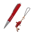 Набор подарочный 2в1: ручка, подвеска на телефон "Рыбка в стразах", цвет красный - Фото 2