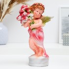 Фигура "Девочка ангелочек с цветами" 12х9,5х24см - Фото 2