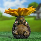 Садовая фигура "Кормушка Ежик" 17х17см - Фото 1