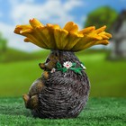 Садовая фигура "Кормушка Ежик" 17х17см - Фото 2