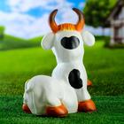 Садовая фигура "Корова с цветами" 30х34см - Фото 3