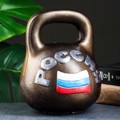 Копилка для денег «Гиря», гипс, 17×20 см