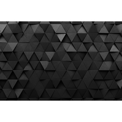 Фотобаннер, 300 × 200 см, с фотопечатью, люверсы шаг 1 м, «Чёрные треугольники», Greengo