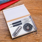 Набор подарочный 4в1 (2 ручки, нож 3в1, компас) - Фото 2