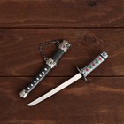 Макет оружия «Сувенирная катана на подставке», чёрные ножны с красными ромбами, 20 см - Фото 7