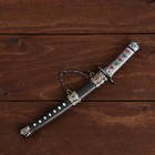 Сувенирное оружие «Катана на подставке», чёрные ножны с красными ромбами, 20см - Фото 8