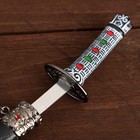 Сувенирное оружие «Катана на подставке», чёрные ножны с красными ромбами, 20см - фото 8642300