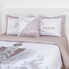 Постельное бельё 2-спальное «Этель» King&Queen, мако-сатин - Фото 5