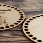 Набор заготовок для вязания "Копилка №3", донышко фанера 3 мм (2 в 1), 15 см, d=9мм - Фото 2