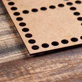 Заготовка для вязания "Прямоугольник, перфорация", донышко хдф, 40×30 см, d=9мм