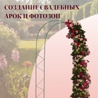 Арка садовая, 240×125×36.5 см, для вьющихся растений, металлическая, зелёная, «Ёлочка», Greengo - Фото 4