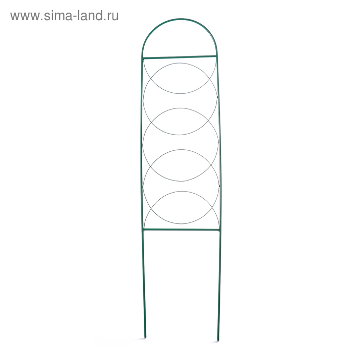 Шпалера, 130 × 34 × 1 см, металл, зелёная, «Кружок» - Фото 1
