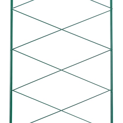 Шпалера, 170×34×1 см, металл, зелёная, «Буби»