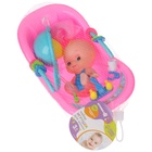 Набор резиновых игрушек для ванны «Пупс в ванне», с пищалкой, 5 шт, цвет МИКС, Крошка Я - фото 24541539