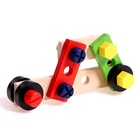 Игровой набор «Набор плотника и конструктор в чемоданчике» 7×30×23 см, 33 элемента - Фото 10