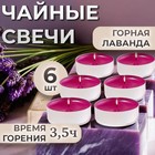 Набор свечей ароматических чайных «Горная лаванда», в подарочной коробке, 6 шт. - Фото 1