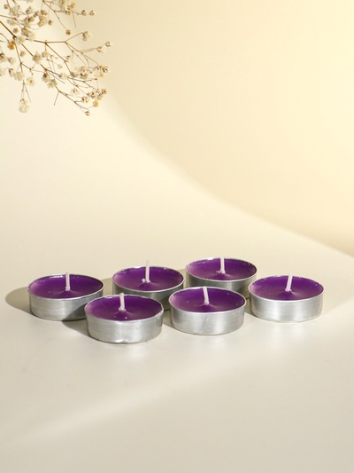 Набор свечей ароматических чайных «Горная лаванда», в подарочной коробке, 6 шт.