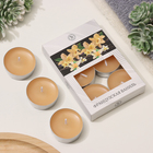 Набор чайных свечей ароматизированных "Французская ваниль" в подарочной коробке, 6 шт - фото 298393504