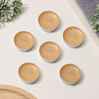 Набор чайных свечей ароматизированных "Французская ваниль" в подарочной коробке, 6 шт - фото 9394205