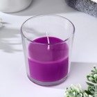 Свеча в гладком стакане ароматизированная "Горная лаванда", 8,5 см - фото 318299924