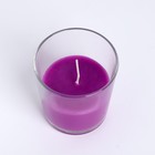 Ароматическая свеча в стакане «Горная лаванда», 8.5 см - Фото 3