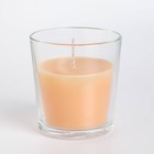 Свеча в гладком стакане ароматизированная "Капучино", 8,5 см - Фото 2