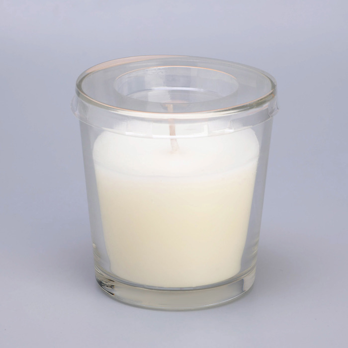 Свеча в гладком стакане ароматизированная "Кокосовый рай", 8,5 см - фото 1902705751