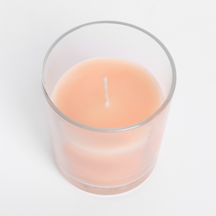 Свеча в гладком стакане ароматизированная "Корица", 8,5 см - фото 1902705754