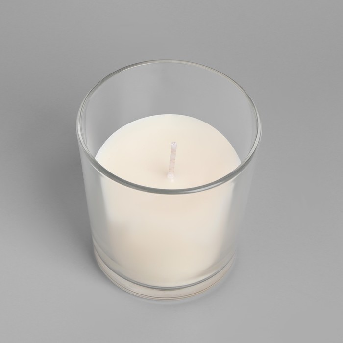 Свеча в гладком стакане ароматизированная "Ландыш", 8,5 см - фото 1907084435