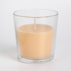 Свеча в гладком стакане ароматизированная "Сандаловое дерево", 8,5 см - Фото 2