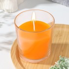 Свеча в гладком стакане ароматизированная "Сочное манго", 8,5 см - фото 305599064