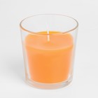 Свеча в гладком стакане ароматизированная "Сочное манго", 8,5 см - Фото 2