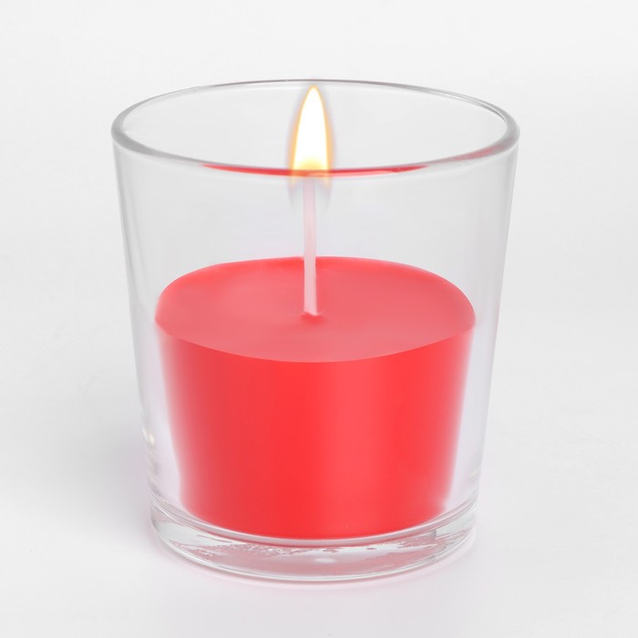 Свеча в гладком стакане ароматизированная "Цветущий сад", 8,5 см - фото 1902705775