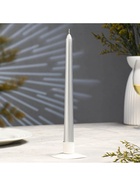 Свеча античная, 2.3×25 см, лакированная, серебряный металлик - Фото 2