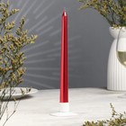 Свеча античная, 2,3х 25  см, лакированная  , красный металлик - фото 318299955